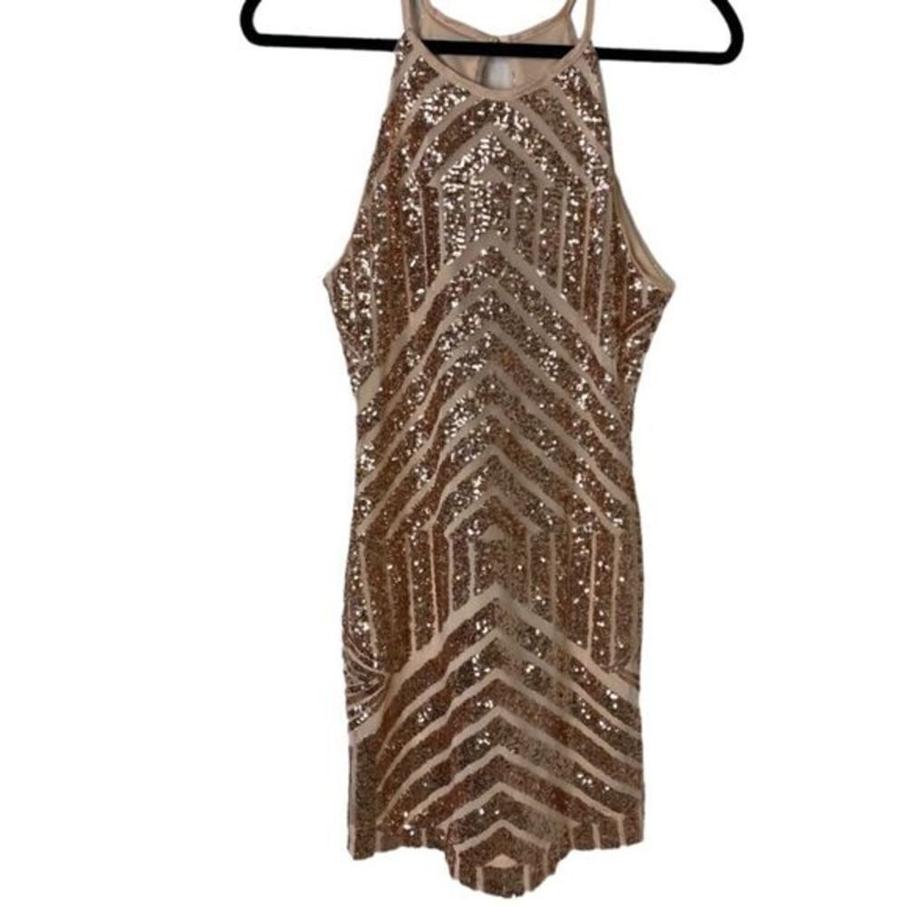 #122.  PROMGIRL sequined mini dress